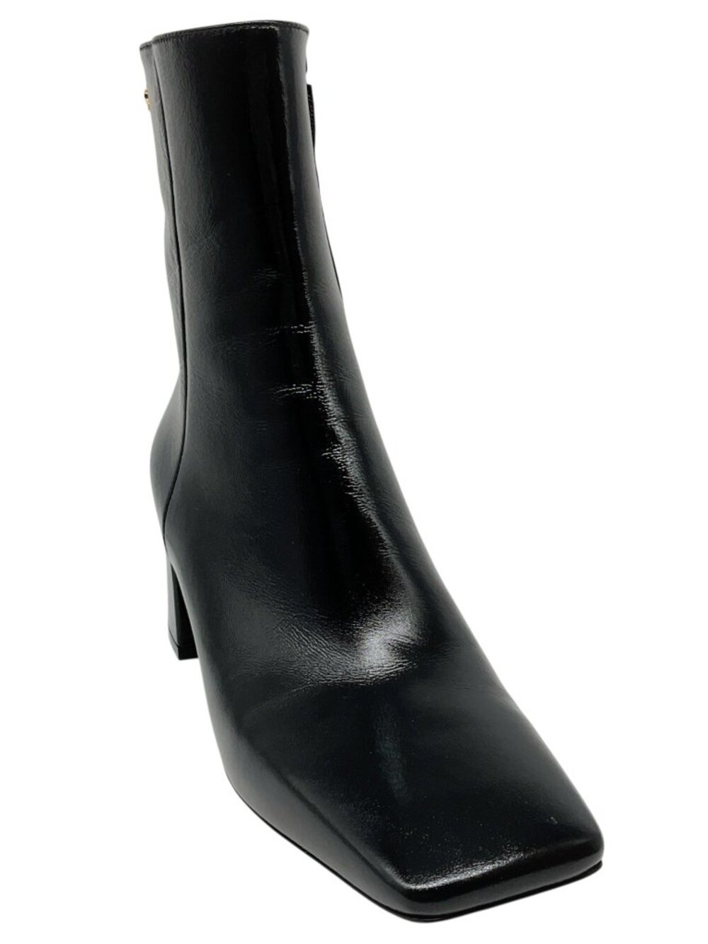 Gianvito Rossi Black Patent Leather Freeda Booties